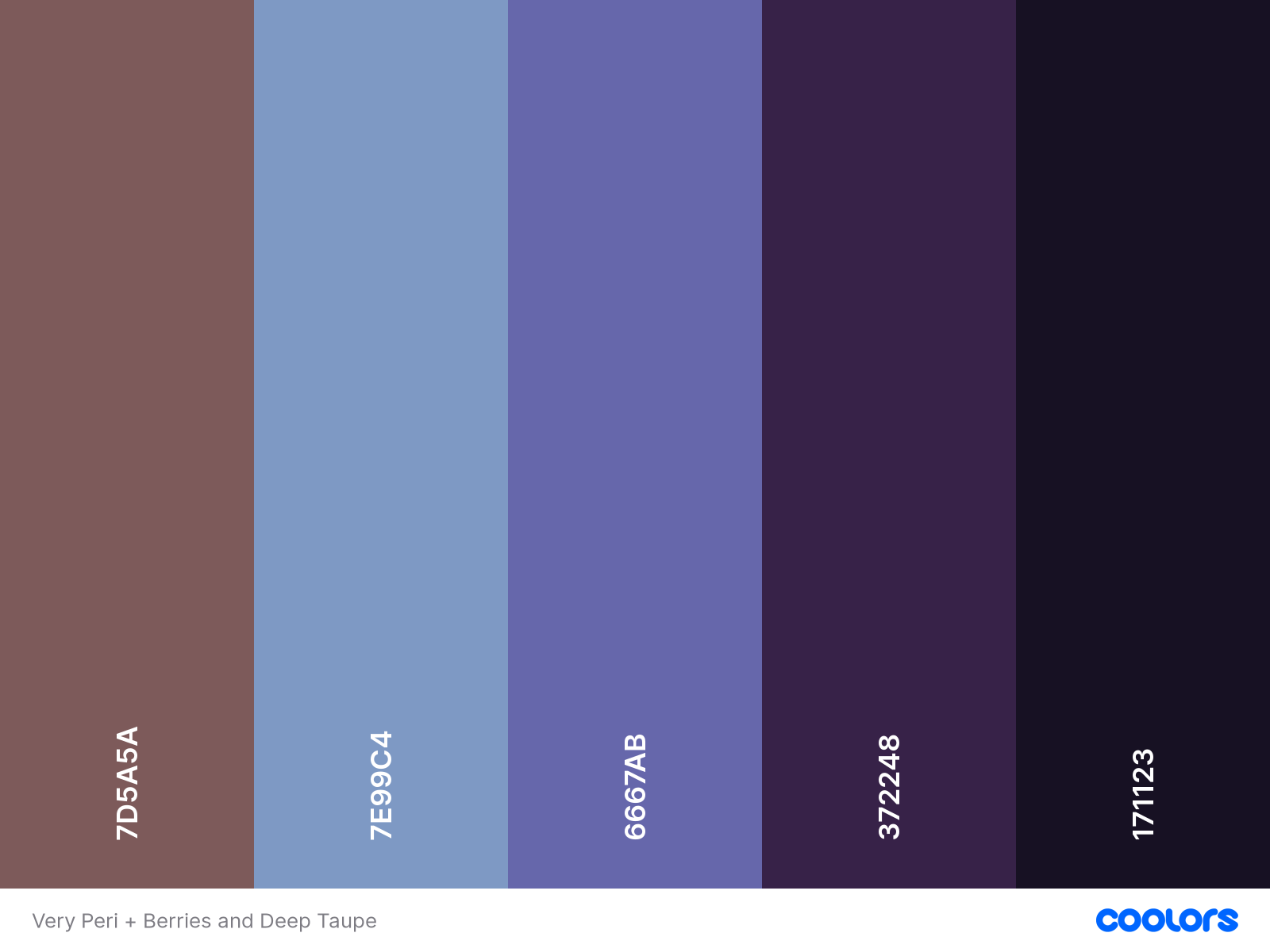 very peri color palette with berry tones