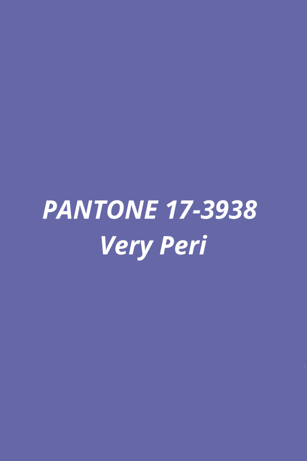 Very Peri Pantone of 2022